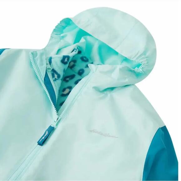 Eddie Bauer Girls Jacket 3 in 1 System Paradise Blue Size Large NWT - Picture 5 of 7